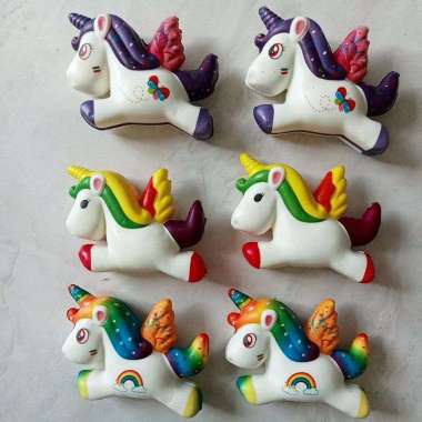 Mainan Skuisi Squishy Squishi Sekuisi Unicorn Slow Banget Slowly