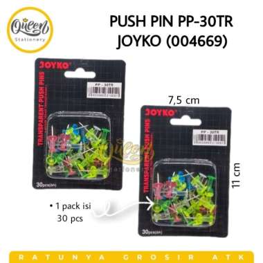 5 BLISTER PUSH PINS JOYKO / PINES / PAKU MADING / PUSH PIN JOYKO PP30TR 004669