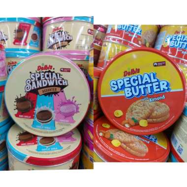 Delbis Special Sandwich Assorted 155.2gr-Delbis Special Butter with Almond 155.2g-Biskuit Krim Kalen
