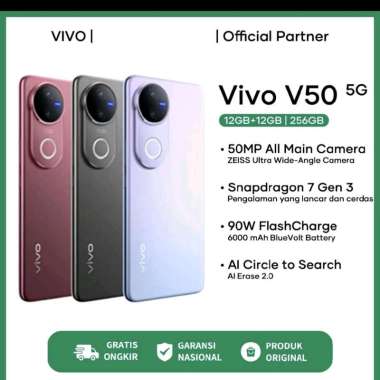VIVO V50 5G 12/256 | 12/512 GARANSI RESMI VIVO 12/256 ungu