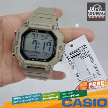 CASIO ORIGINAL-CASIO DIGITAL AE-1600H-5AVDF CASIO AE 1600H 5A - JAM TANGAN DIGITAL PRIA JAM PRIA NG
