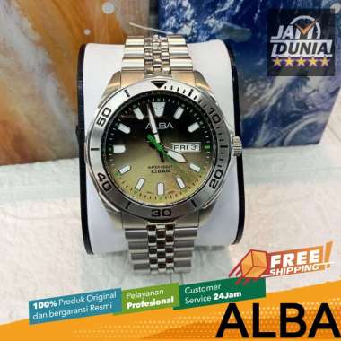 JAM TANGAN ALBA ORIGINAL AV3585 - JAM TANGAN PRIA ANALOG STAINLES ALBA AV3585 JAM ALBA AV3585X1 ALBA