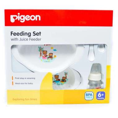 Pigeon Feeding Set With Juice Feeder Multicolor