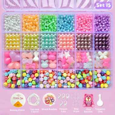 Beads Kit Manik Manik Gelang DIY Craft - SM013 SET 15