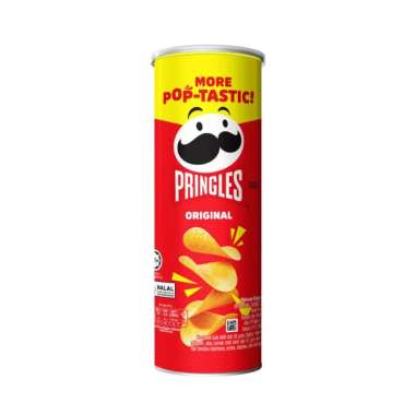 Pringles potato chips original / keju cheesy / smoky grilled steak / sour cream onion / texas style