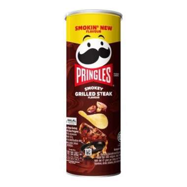 Pringles potato chips original / keju cheesy / smoky grilled steak / sour cream onion / texas style