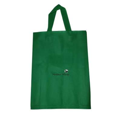 Tas Spunbond 30 X 40 X 8 Hijau Tua / Goodie Bag 30X40X8 Warna Hijau Tua