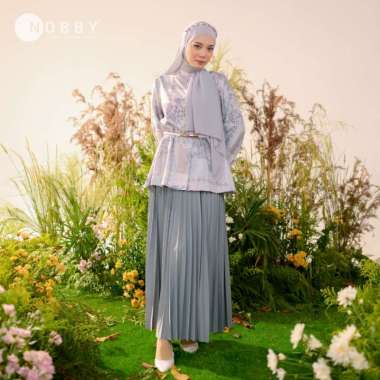 Nobby Gendis Shirt Bahan Poly Satin Abu