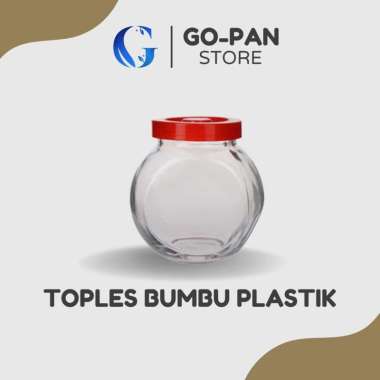 Toples Bumbu Dapur Kaca Tutup Plastik Model Bulat Unik Kedaung 190 ml Bisa Beli Set Wadah Bumbu Dapu