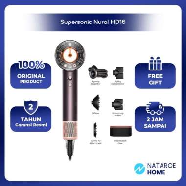 Dyson Supersonic Nural Hair Dryer HD16 (Jasper Plum) - Pengering Rambut