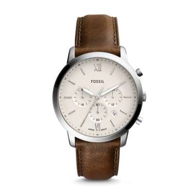 Fossil Neutra Chronograph Brown Leather 44MM Tangan Pria - FS5380