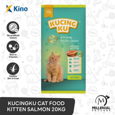Kucingku Dry Cat Food Adult Kitten Makanan Kucing 20 Kg KITTEN SALMON