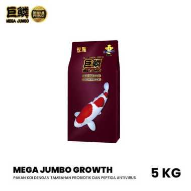 Pakan Ikan Koi Mega Jumbo Growth 5Kg Pelet ikan Koi Jumbo Growth Bulky Medium
