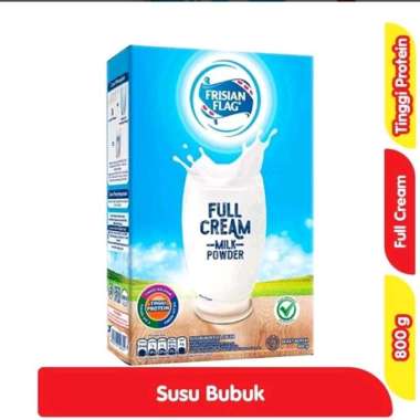 Frisian Flag Full Cream Purefarm 800gr-Milk Powder-Susu Putih Bubuk-Kemasan Box Kotak-Minuman Sehat 