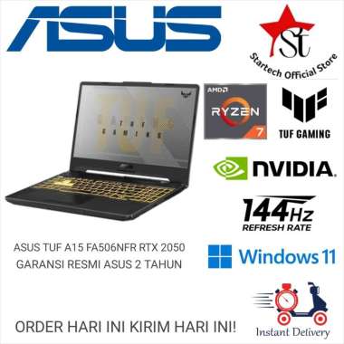 ASUS TUF Gaming A15 FA506NFR RYZEN 7-7435HS 512GB RTX2050 4GB W11OHS Ram 16/512 GB