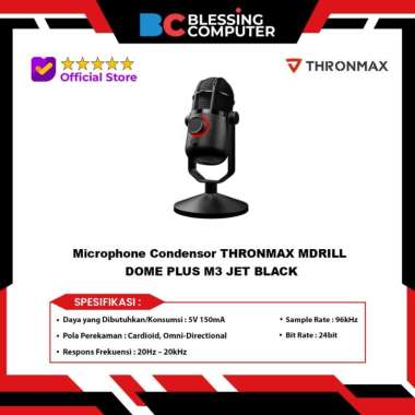 Microphone Condensor THRONMAX MDRILL DOME PLUS M3 JET BLACK