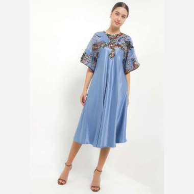 LUIRE by Raden Sirait Dres Kemben Doby Wanita One Size Blue