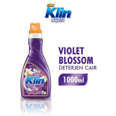 Promo Harga So Klin Liquid Detergent + Anti Bacterial Violet Blossom 1000 ml - Blibli