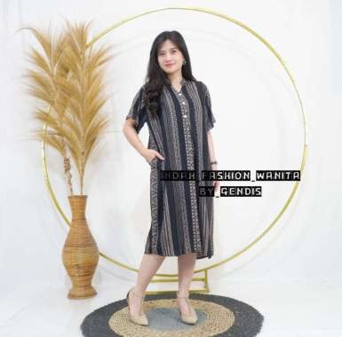 Dress lengan pendek nagita terbaru bahan rayon premium kode 3