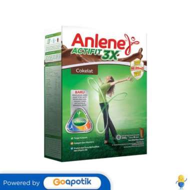 Promo Harga Anlene Actifit 3x High Calcium Cokelat 240 gr - Blibli