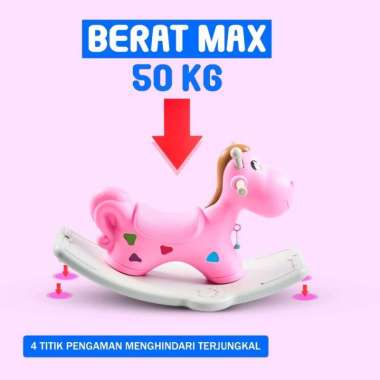 Mainan Anak Rocking Pony Rock Kuda Kudaan Goyang Horse Poni Rocker Ayun Ride On Mainan Kuda Kudaan 3