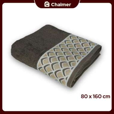 Handuk Besar Jumbo 80 x 160 cm Handuk Mandi Dewasa Motif Hope Cokelat