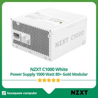 NZXT C1000 White PSU Power Supply 1000 Watt 80 Plus Gold Modular