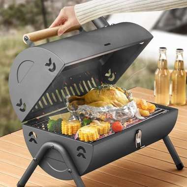 Panggangan BBQ Portable Kompor Panggang Outdoor Dengan Penggorengan WMO YUK-707