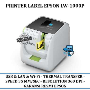 Label Printer Epson Label Printer Lw-1000p - Garansi