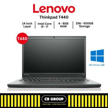 Laptop Lenovo ThinkPad T440/T440P/T440S Core i5 Gen 4 Ram 4GB/8GB/12GB Storage 256GB/512GB 14" HD+ G