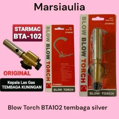 a Blow Gas Las Torch BTA102 full tembaga silver