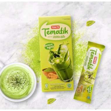 Tong tji tematik ginger tea / lemongrass / teh tarik / matcha isi 3 matcha