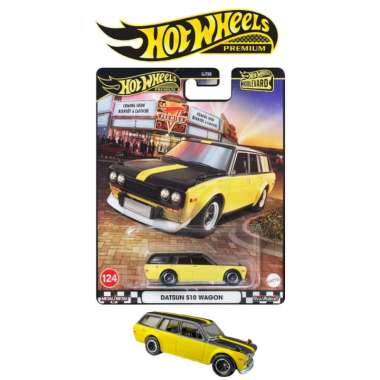 Hot Wheels Premium Boulevard Datsun 510 Wagon Kuning Hitam