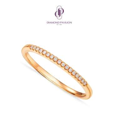Diamond Pavilion Cincin Emas Batu Berlian New Ariona Ring