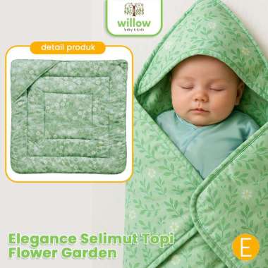 Selimut Tidur Bayi - Elegance Selimut Topi Flower Garden