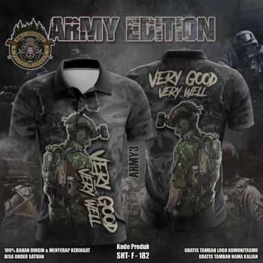 JERSEY SHOOTING CUSTOM BERKERAH / KAOS LATGAB TNI / JERSEY GARUDA SHIELD / JERSEY INDONESIAN ARMY 24