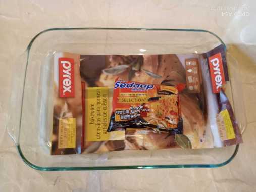 Pyrex Loyang Kaca 3,8 Liter Bakeware Baking Glassware 25cm 38cm 4cm