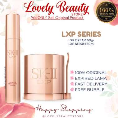 SK-II Paket LXP Cream 50gr+ Serum 50ml (Paket Antiaging Glowing) usia diatas 40