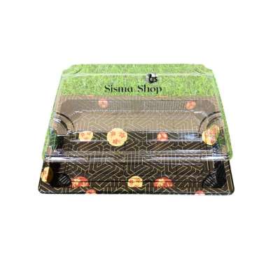 Tray Mika Sushi WL 015 / Mika Box Sushi WL-015 / Tray Sushi Motif Sakura + Tutup