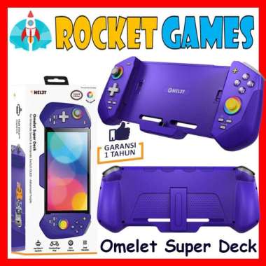 Omelet Super Deck Advanced Purple Controller Nintendo Switch V1 V2 OLED Gameboy Advanced Theme