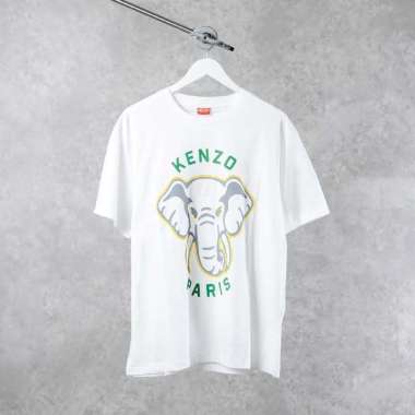 Kaos KENZO PARIS ELEPHANT GREY WHITE 100% ORIGINAL M