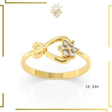 CINCIN EMAS MODEL PERMATA BINTANG EMAS MUDA EMAS ASLI KADAR 6K(300) & 8K(375) CINCIN MODEL SIMPLE PE