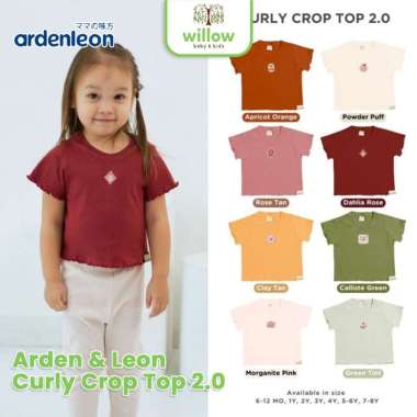 Kaos Anak - Arden & Leon Curly Crop Top 2.0 7-8Y Green Tint