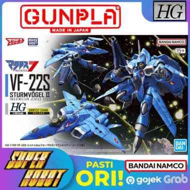 𝗕𝗔𝗡𝗗𝗔𝗜 HG 1/100 VF-22S Sturmvogel II (Maximilian Jenius Use) - Macross