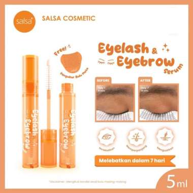 SALSA Eyelash & Eyebrow Serum With Extract Ginseng / Serum penumbuh bulu mata dan menebalkan alis