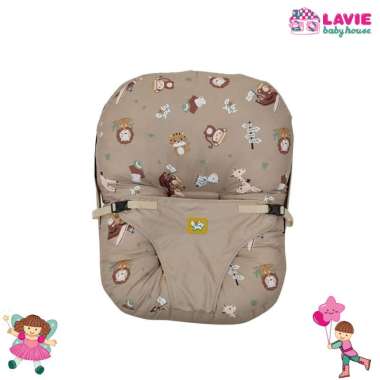 Baby Joy Sofa Bayi Multifungsi + Bantal Dot Jungle Joy Series – Warna Khaki | Sofa Duduk Bayi 2in1 |