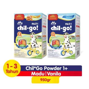 Chil Go Powder 1+ Kemasan 950 g - Susu Bubuk Anak Vanila - Kemasan Utuh