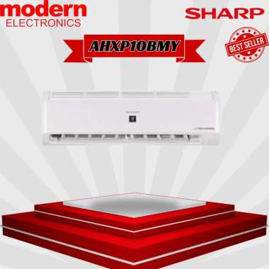 AC SHARP 1 PK INVERTER PLASMACLUSTER AHXP10BMY + PASANG STANDART