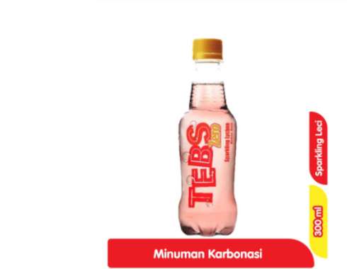 Tebs Zero Minuman Soda Sparkling Leci 300 ml