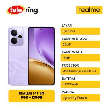 HP REALME 14T 5G 8/128GB purple